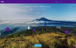 Home screen for the 3D FedEx training environment.